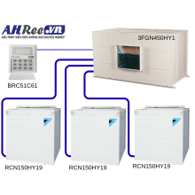 Duct connection -Non-inverter 45HP - 3FGN450HY1/RCN150HY19x3 ( 3pha, remote dây, không bơm nước, không gas R410A)