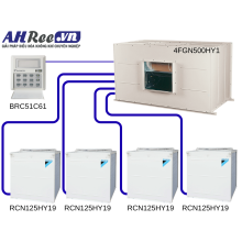 Duct connection -Non-inverter 50HP - 4FGN500HY1/RCN125HY19x4 ( 3pha, remote dây, không bơm nước, không gas R410A)