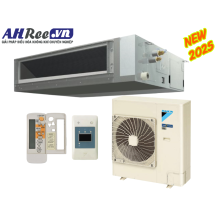 Duct connection - inverter 5.5HP - FBA140BVMA9/RZF140DYM + BRC4C66 (3pha, remote không dây, có bơm nước)