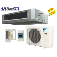 Duct connection - inverter 3HP - FBA71BVMA9/RZF71DYM + BRC4C66 (3pha, remote không dây, có bơm nước)