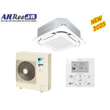 Daikin Air conditioner ceiling cassette Inverter High COP – 4HP - FCF100CVM/RZF100DYM + BRC1E63 + BYCQ125EAF8 (3pha, remote dây)