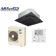 Daikin Air conditioner ceiling cassette Inverter High COP – 4HP - FCF100CVM/RZF100DVM + BRC1E63 + BYCQ125EAK (1phase, wire controller, Black panel)