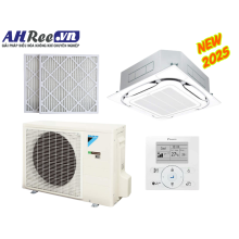 Daikin Air conditioner ceiling cassette Inverter High COP – 2HP - FCF50CVM/RZF50DVM + BRC1E63 + BYCQ125EAF8 + BAF552A160 (1phase, wire controller, filter PM2.5-Merv 8)