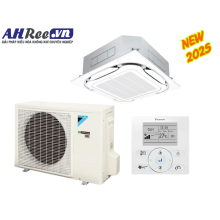 Daikin Air conditioner ceiling cassette Inverter High COP –  2.5HP - FCF60CVM/RZF60DVM + BRC1E63 + BYCQ125EAF8 (1phase, wire controller)