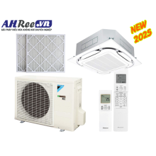 Daikin Air conditioner ceiling cassette Inverter High COP – 2HP - FCF50CVM/RZF50DVM + BRC7M635F9 + BYCQ125EAF8 + BAF552A160 (1phase, wireless controller, filter PM2.5-Merv 8