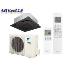 Daikin Air conditioner ceiling cassette Inverter High COP –  2.5HP - FCF60CVM/RZF60DVM + BRC7M635K + BYCQ125EAK (1phase, wireless controller, black panel)