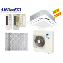Daikin Air Conditioner Ceiling Cassette - Inverter 5.5HP - FCFC140DVM/RZFC140EY1 + BRC7F635F9 + BYCQ125EAF8 + BAF552A160 ( 3phase, Wireless controller, filter PM2.5-Merv 8)
