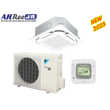 Daikin Air Conditioner Ceiling Cassette Inverter 1.75HP - FCFC40DVM/RZFC40EVM + BRC2E61 + BYCQ125EAF8 (1phase, Wire Controller)