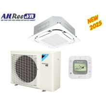 Daikin Air Conditioner Ceiling Cassette - Inverter 3.5HP - FCFC85DVM/RZFC85EVM(EY1) + BRC2E61 + BYCQ125EAF8 (1phase/3phase, Wire controller)