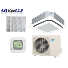 Ceiling mounted cassette Daikin - 2HP -  FCNQ18MV1/RNQ18MV19 + BRC2E61+BYCP125K-W18 + BAF552A160 (1pha, Wire controller, filter PM2.5-Merv 8)
