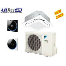 Daikin Air condioner cassette type Inverter Streamer 2.5HP - FCTF60AVM/RZF60DVM + BRC1H63K/BRC1H63W + BYCQ125EAF8 (1phase, Wire controller white/black, Streamer)