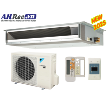 Duct connection - inverter 2.5HP - FDLF60DV1/RZFC60EVM + BRC4C66 (1pha, remote không dây, không bơm nước)