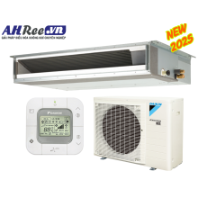 Duct connection - Inverter 3HP - FDLF71DV1/RZFC71EVM(EY1) + BRC2E61 (1pha/3pha, remote dây, không bơm nước)