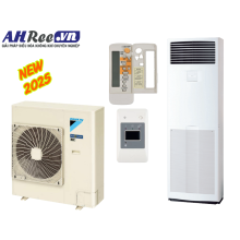 Floor standing -inverter 5HP- FVA125AMVM/RZF125DVM + BRC4C66 (1pha, remote không dây)