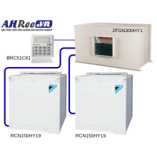 Máy lạnh Daikin giấu trần ống gió - Non-inverter  30HP - 2FGN300HY1/RCN150HY19x2 ( 3pha, remote dây, không bơm nước, không gas R410A)