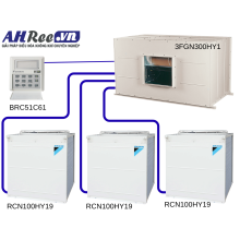 Máy lạnh Daikin giấu trần ống gió - Non-inverter 30HP - 3FGN300HY1/RCN100HY19x3 ( 3pha, remote dây, không bơm nước, không gas R410A)