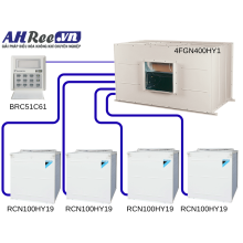 Máy lạnh Daikin giấu trần ống gió - Non-inverter 40HP - 4FGN400HY1/RCN100HY19x4 ( 3pha, remote dây, không bơm nước, không gas R410A)