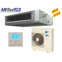 Máy lạnh Daikin giấu trần ống gió -inverter 5HP - FBA125BVMA9/RZF125DVM + BRC1E63 (1pha, remote dây, có bơm nước)