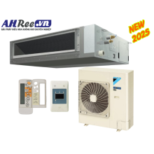 Máy lạnh Daikin giấu trần ống gió -inverter 5.5HP - FBA140BVMA9/RZF140DYM + BRC4C66 (3pha, remote không dây, có bơm nước)