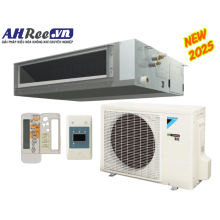 Máy lạnh Daikin giấu trần ống gió -inverter 2.5HP - FBA60BVMA9/RZF60DVM + BRC4C66 (1pha, remote không dây, có bơm nước)
