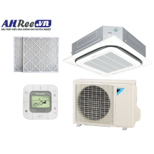 Máy lạnh Daikin Âm trần cassette - Không Inverter 1.5HP - FCNQ13MV1/RNQ13MV1 + BRC2E61+BYCP125K-W18 + BAF552A160 (1pha, remote dây, Lọc bụi PM2.5-Merv 8)