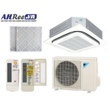 Máy lạnh Daikin Âm trần cassette - Không Inverter 2.5HP - FCNQ21MV1/RNQ21MV19 + BRC7F633F9+BYCP125K-W18 +BAF552A160 (1pha, Remote không dây, Lọc bụi PM2.5-Merv 8)