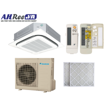 Máy lạnh Daikin Âm trần cassette - Không Inverter 3HP -FCNQ26MV1/RNQ26MV19(MY1) + BRC7F633F9+BYCP125K-W18 BAF552A160 ( 1pha/3pha, Remote không dây, Lọc bụi PM2.5-Merv 8)