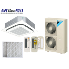 Máy lạnh Daikin Âm trần cassette - Không Inverter 5.5HP - FCNQ48MV1/RNQ48MY1 + BRC7F633F9+BYCP125K-W18 +BAF552A160 ( 3pha, Remote không dây, Lọc bụi PM2.5-Merv 8)