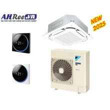 Máy lạnh Âm trần Daikin Inverter Streamer khử mùi 4HP - FCTF100AVM/RZF100DYM + BRC1H63K/BRC1H63W + BYCQ125EAF8 (3pha, remote thời trang dây đen /trắng, Streamer)