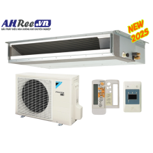 Máy lạnh Daikin giấu trần ống gió -inverter 1.5HP - FDLF40DV1/RZFC40EVM + BRC4C66 (1pha, remote không dây, không bơm nước)