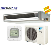 Máy lạnh Daikin giấu trần ống gió - Inverter 3.5HP - FDLF85DV001/RZFC85DVM(EY1) + BRC2E61 (1pha/3pha, remote dây, không bơm nước)