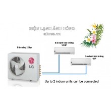 Cụm máy lạnh Multi LG 2.5HP - A3UQ24GFD0 + (01) AMNQ09GSJA0 + (01) AMNQ12GSJA0  DL Treo tường