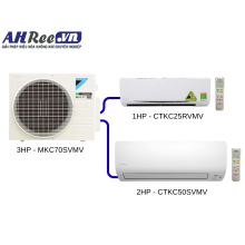 Máy lạnh Multi-S Daikin Combo - Inverter 3HP - MKC70SVMV + CTKC25RVMV + CTKC50SVMV