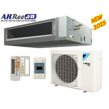 Máy lạnh Daikin giấu trần ống gió -inverte 3HP - FBA71BVMA9/RZF71DYM + BRC4C66 (3pha, remote không dây, có bơm nước)