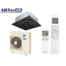 Máy lạnh Daikin Âm trần cassette Inverter cao cấp 5.5HP - FCF140DVM/RZF140DYM + BRC7M635K + BYCQ125EAK (3pha, remote không dây, Mặt nạ đen)