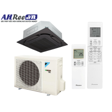 Máy lạnh Daikin Âm trần cassette Inverter cao cấp 2.5HP - FCF60CVM/RZF60DVM + BRC7M635K + BYCQ125EAK + BAF552A160 (1pha, remote không dây, mặt nạ đen, Lọc bụi PM2.5-Merv 8)