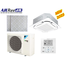 Máy lạnh Daikin Âm trần cassette Inverter cao cấp 3HP - FCF71CVM/RZF71DYM + BRC1E63 + BYCQ125EAF8 + BAF552A160 (3pha, remote dây, Lọc bụi PM2.5-Merv 8)