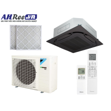 Máy lạnh Daikin Âm trần cassette Inverter cao cấp 3HP - FCF71CVM/RZF71DYM + BRC7M635K + BYCQ125EAK + BAF552A160 (3pha, remote không dây, mặt nạ đen, Lọc bụi PM2.5-Merv 8)