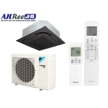 Máy lạnh Daikin Âm trần cassette Inverter cao cấp 3HP - FCF71CVM/RZF71DYM + BRC7M635K + BYCQ125EAK (3pha, remote không dây, Mặt nạ đen)