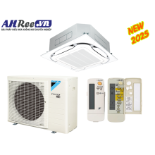 Máy lạnh Daikin Âm trần cassette Inverter 3.5HP - FCFC85DVM/RZFC85EVM(EY1) + BRC7F635F9 + BYCQ125EAF8 (1pha/3pha, remote không dây)