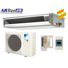 Máy lạnh Daikin giấu trần ống gió - Inverter 3HP - FDLF71DV1/RZFC71EVM + BRC4C66 (1pha, remote không dây, không bơm nước)