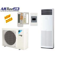Máy lạnh Daikin tủ đứng đặt sàn - Inverter 3HP - FVA71AMVM/RZF71DYM+BRC4C66 (3pha, remote không dây)